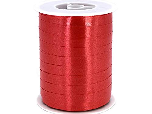 250 Meter Geschenkband Ringelband Breite 10mm Kräuselband Geschenk Geschenkverpackung Basteln, Schenken, Dekorieren (rot) von meindekoartikel