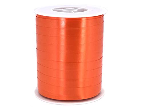 Geschenk250 Meter Geschenkband Ringelband Breite 10mm Kräuselband Geschenk Geschenkverpackung Basteln, Schenken, Dekorieren (orange) von meindekoartikel