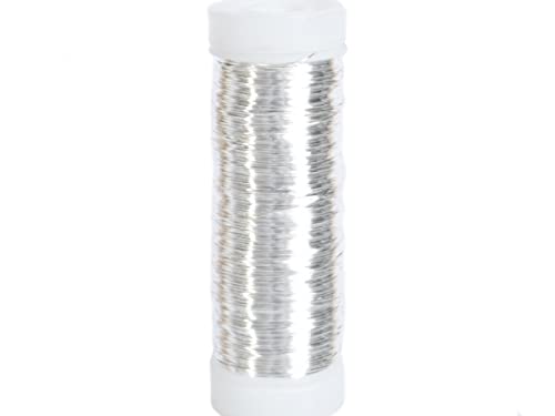Myrtendraht 0,35mm //50g//Basteldraht Blumendraht Bindedraht // für Blumengestecke Dekokränze und ideal zum Basteln (VERZINKT) von meindekoartikel