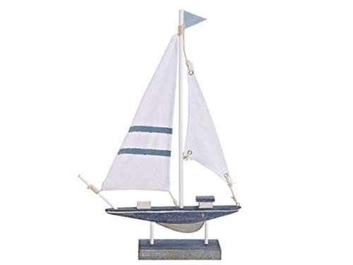 meindekoartikel Deko Aufsteller Segelboot aus Holz blau B24xH36xT5cm meindekoartikel Deko Aufsteller Segelboot aus Holz blau B24xH36xT5cm von meindekoartikel