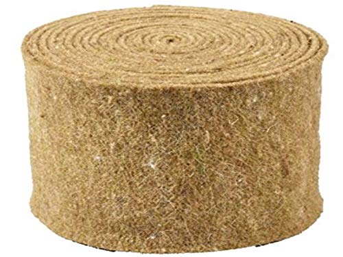 meindekoartikel Topfband - Filz-Wolle - Filzband 15cm x 5m - in vielen Farben (Grün-Braun) von meindekoartikel