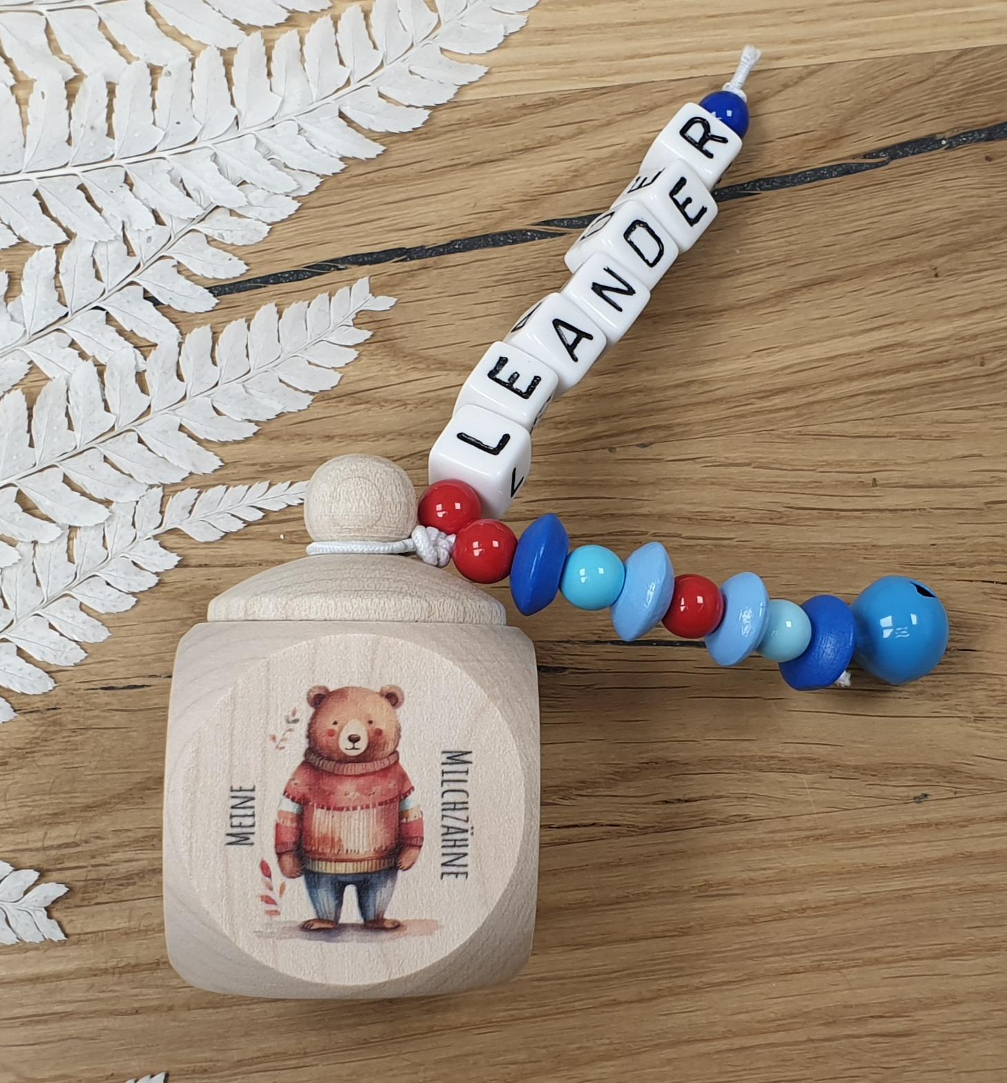 Zahndose Aus Holz Bär - Personalisiert Zur Aufbewahrung Der Milchzähne Zahndose Aus Holz Bär - Personalisiert Zur Aufbewahrung Der Milchzähne von meinkerzenshop
