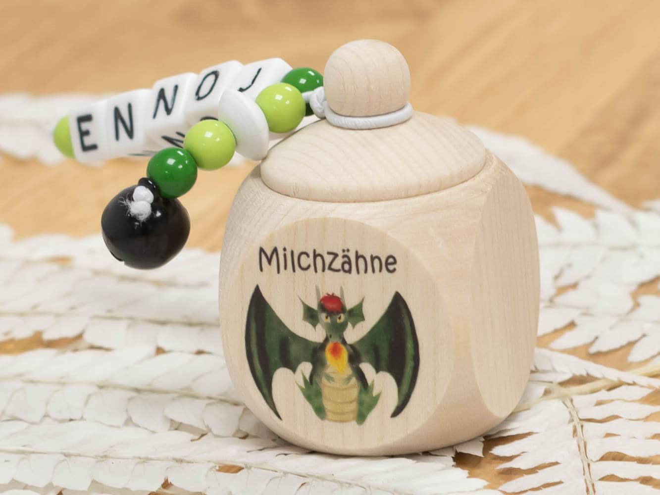 Zahndose Aus Holz Drache - Personalisiert Zur Aufbewahrung Der Milchzähne Zahndose Aus Holz Drache - Personalisiert Zur Aufbewahrung Der Milchzähne von meinkerzenshop