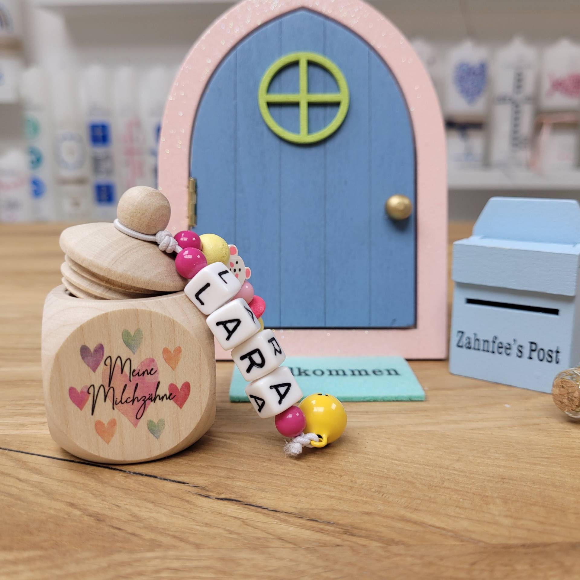 Zahndose Aus Holz Herzen - Personalisiert Zur Aufbewahrung Der Milchzähne Zahndose Aus Holz Herzen - Personalisiert Zur Aufbewahrung Der Milchzähne von meinkerzenshop
