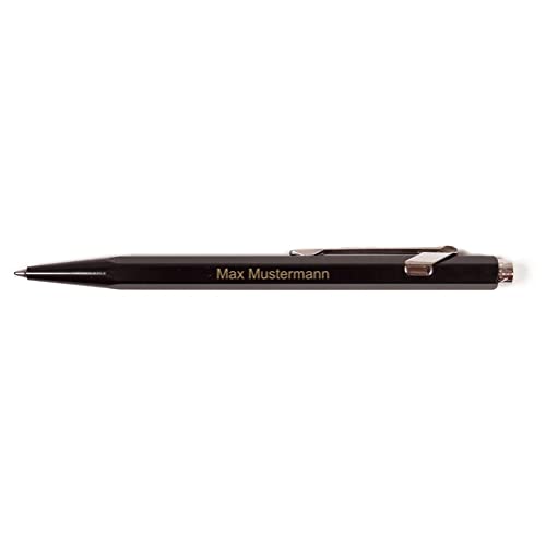 Caran d'Ache Kugelschreiber 849 personalisiert mit Namen oder Text | Mine in blau | Farbe schwarz von meinnotizbuch.de