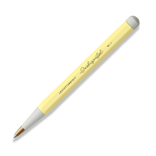 meinnotizbuch.de Drehgriffel Kugelschreiber von Leuchtturm1917 personalisierbar Farbe vanille von meinnotizbuch.de