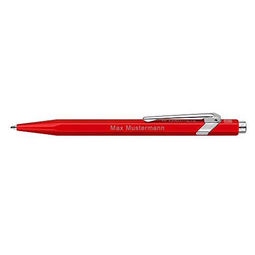 Caran d'Ache Kugelschreiber 849 Classic personalisiert mit Namen oder Text | Mine in blau | classic-rot… von meinnotizbuch