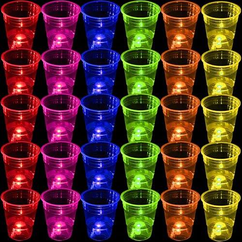 meishuneu 60 Pcs Glow Party Becher für Party & Party Spiele, Plastikbecher, Glow Party liefert Dekoration für innen, außen, Neon, Event, Geburtstag, Festival, Hochzeit, Halloween (6 Farben, 473ml) meishuneu 60 Pcs Glow Party Becher für Party & Party Spiele, Plastikbecher, Glow Party liefert Dekoration für innen, außen, Neon, Event, Geburtstag, Festival, Hochzeit, Halloween (6 Farben, 473ml) von meishuneu
