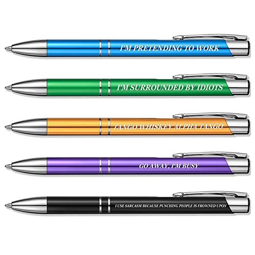 meiyan 5-Teiliges Funy-Kugelschreiber-Set Schimpfwort-Tagesstift Dirty Cuss Word-Stifte für Jeden Tag der Woche Lustige BüRogeschenke meiyan 5-Teiliges Funy-Kugelschreiber-Set Schimpfwort-Tagesstift Dirty Cuss Word-Stifte für Jeden Tag der Woche Lustige BüRogeschenke von meiyan