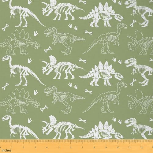 meiyoeat Stoff mit Dinosaurierknochen, 2 Meter, für Kinder, Dschungel, Dino-Fossilien, Polsterstoff für Stühle, Jungen und Mädchen, Wildtiere, Stoff für Zuhause, DIY-Projekte, wasserdicht, Innen- und meiyoeat Stoff mit Dinosaurierknochen, 2 Meter, für Kinder, Dschungel, Dino-Fossilien, Polsterstoff für Stühle, Jungen und Mädchen, Wildtiere, Stoff für Zuhause, DIY-Projekte, wasserdicht, Innen- und von meiyoeat