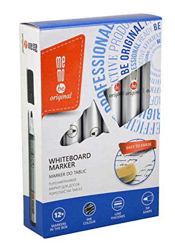 memobe Board-Marker 12 Stück Strichbreite 2-3 mm, Rundspitze, L138 x Ø 16 mm, schnelltrocknend, abwischbar memobe Board-Marker 12 Stück Strichbreite 2-3 mm, Rundspitze, L138 x Ø 16 mm, schnelltrocknend, abwischbar von memobe