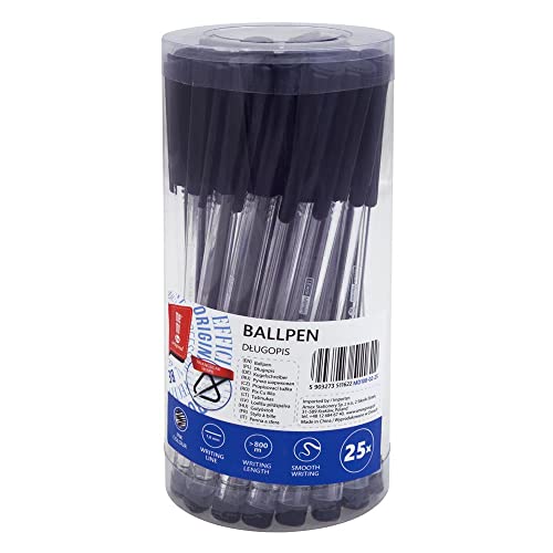 memobe Büro-Kugelschreiber Druckkugelschreiber Hochwertig Ergonomische Kuli Notieren für Schule Büro Zuhause Geeignet Bürobedarf Kulischreiber Stift Strichstärke 1mm Schwarz 25 Stück memobe Büro-Kugelschreiber Druckkugelschreiber Hochwertig Ergonomische Kuli Notieren für Schule Büro Zuhause Geeignet Bürobedarf Kulischreiber Stift Strichstärke 1mm Schwarz 25 Stück von memobe