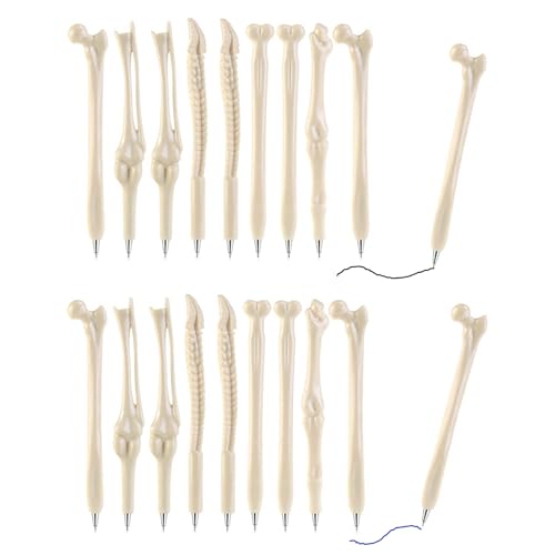 mengger Neuheit Knochen Kugelschreiber Blau/Schwarz Tinte für Arzt Krankenschwester Mediziner Künstler Freunde kreatives Geburtstagsgeschenk Schule Büro Schreibwaren 1.0mm 20 Stück mengger Neuheit Knochen Kugelschreiber Blau/Schwarz Tinte für Arzt Krankenschwester Mediziner Künstler Freunde kreatives Geburtstagsgeschenk Schule Büro Schreibwaren 1.0mm 20 Stück von mengger