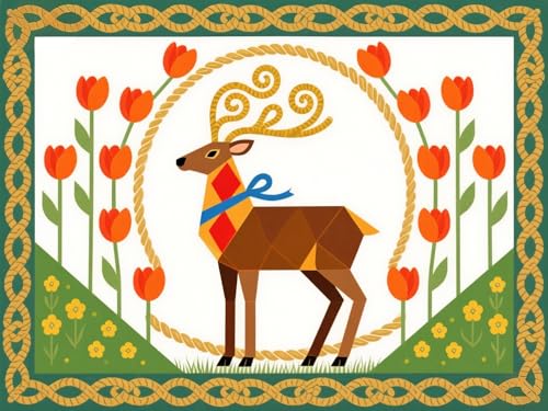mengzhiyi Kreuzstich Stickpackung 11CT Sticken Set Tiere Erwachsene Kreuzstich-Set,DIY Stickbilder Vorgedruckt Kreuzstich für Anfänger Home Decor 40x50cm von mengzhiyi