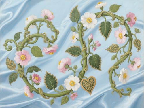 mengzhiyi Kreuzstich Stickpackungen Blumen 11CT Erwachsene Sticken Set,DIY Stickbilder Vorgedruckt Kreuzstich für Anfänger Home Decor 40x50cm von mengzhiyi