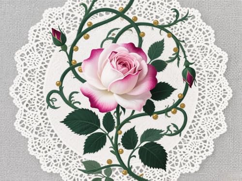 mengzhiyi Kreuzstich Stickpackungen Blumen DIY Vorgedruckt Kreuzstich Stickbilder 11CT Sticken Set für Erwachsene Anfänger Home Decor 40x50cm von mengzhiyi