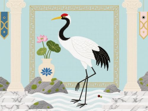 mengzhiyi Kreuzstich Stickpackungen Tiere 11CT Erwachsene Sticken Set,DIY Stickbilder Vorgedruckt Kreuzstich für Anfänger Home Decor 40x50cm von mengzhiyi