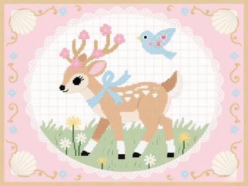 mengzhiyi Stickerei-Kreuzstich-Set, Tiere Kreuzstich Stickpackungen Vorgedruckt, 11CT DIY Stickpackung Set Gestempelt mit Gedrucktem Muster, Starter-Set 40x50cm mengzhiyi Stickerei-Kreuzstich-Set, Tiere Kreuzstich Stickpackungen Vorgedruckt, 11CT DIY Stickpackung Set Gestempelt mit Gedrucktem Muster, Starter-Set 40x50cm von mengzhiyi