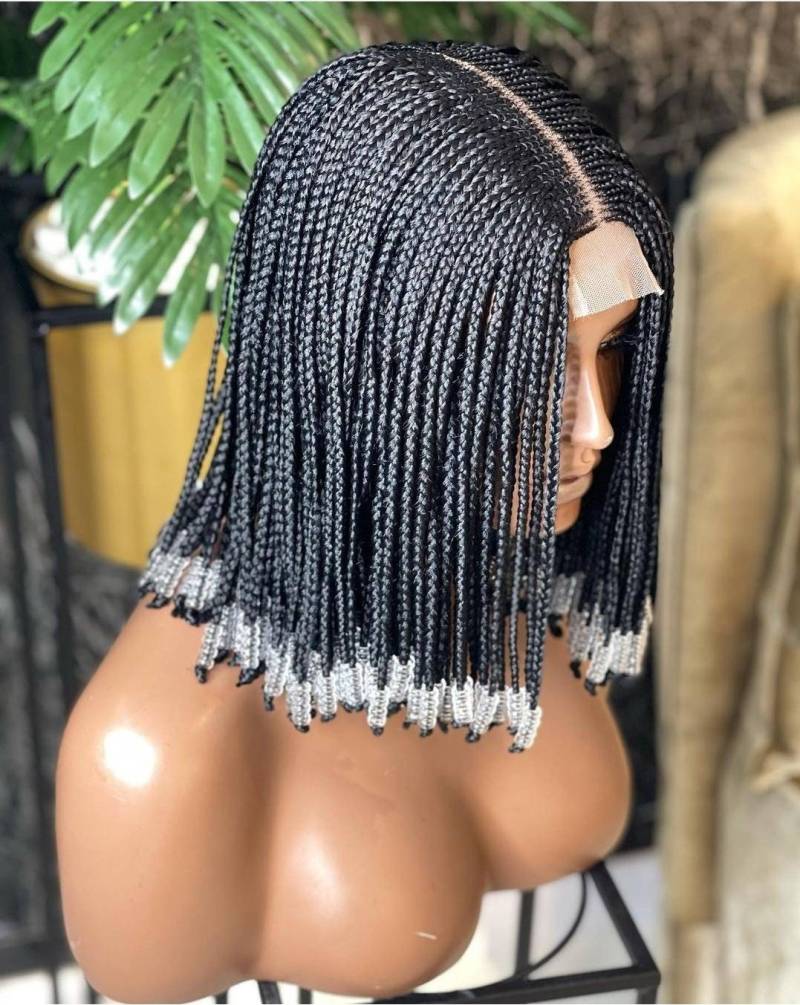 Geflochtene Perücke Box Geflochtene Lace Perücken Leidenschaft Twists Faux Locs Göttin Senegalese Front von merithairs