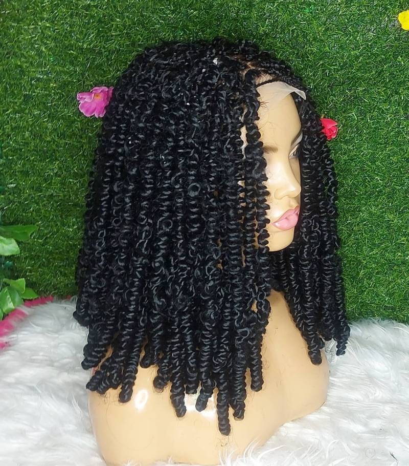 Passiontwist Perücke Volle Spitze Vorne Faux Schlösser Cornrow Göttin Sperrt Geflochtene Perücken Für Schwarze Frauen Kostenloser Versand von merithairs