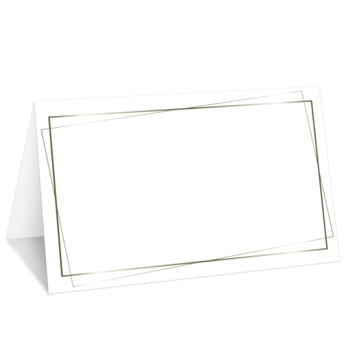 Minimalismus Tischkarten, Set mit 25 Zelt-Namenskarten für den Tisch, Lebensmitteletikett für Hochzeit, Babyparty, Geburtstag, Dinner-Partyzubehör -027 von mermermu