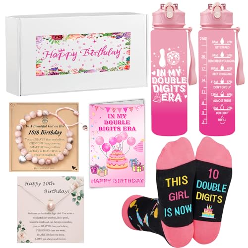 Geschenke für doppelstellige Geburtstagsgeschenke, 10 Jahre altes Mädchen, Geburtstagsgeschenk für Mädchen, in meiner zweistelligen Ära, niedliche Geschenkideen für Teenager-Mädchen, Tochter, Nichte Geschenke für doppelstellige Geburtstagsgeschenke, 10 Jahre altes Mädchen, Geburtstagsgeschenk für Mädchen, in meiner zweistelligen Ära, niedliche Geschenkideen für Teenager-Mädchen, Tochter, Nichte von merrisport
