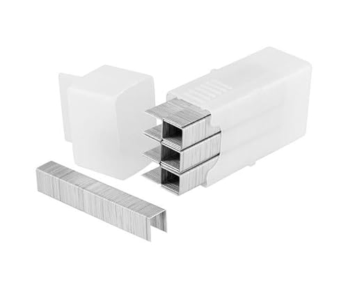 Heftklammern Typ A, 12 mm, Packung mit 1000 Stück, Metallmaterial, entworfen für: Fixieren von Papier und leichten Materialien. von meshumi