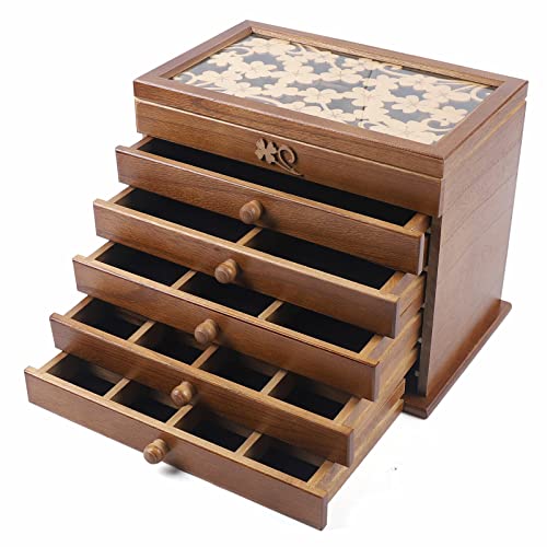 Große Schmuckkasten Holz Retro Schmuckschatulle Schmuckkästchen Schmuckkoffer Schmuckschatulle Aus Holz Für Damen Große Schmuckkasten Holz Retro Schmuckschatulle Schmuckkästchen Schmuckkoffer Schmuckschatulle Aus Holz Für Damen von mesterth