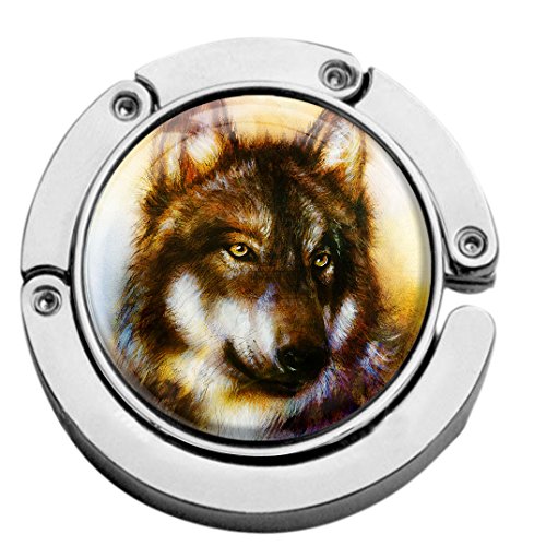 metALUm Taschenaufhänger Handtaschenhalter WOLF mit faltbarem Magnetverschluss #2601164 von metALUm