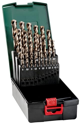Metabo HSS-Co Kunststoffkassette SP – 627672000 – Für vielseitige Stahl-, Metall- und Kunststoffbearbeitung – 25-teilig Metabo HSS-Co Kunststoffkassette SP – 627672000 – Für vielseitige Stahl-, Metall- und Kunststoffbearbeitung – 25-teilig von metabo