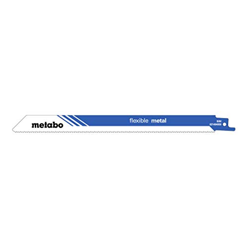 Metabo Säbelsägeblätter "flexible metal" 225 x 0,9 mm – 631494000 – BiM, 1,8 mm/ 14 TPI – Für anspruchsvolle Metallschnitte – 5-teilig Metabo Säbelsägeblätter "flexible metal" 225 x 0,9 mm – 631494000 – BiM, 1,8 mm/ 14 TPI – Für anspruchsvolle Metallschnitte – 5-teilig von metabo
