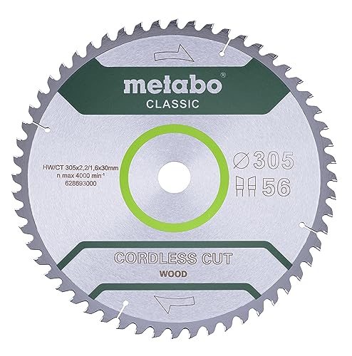 Metabo Sägeblatt "cordless cut wood - classic", 305x2,2/1,6x30 Z56 WZ 5° von metabo