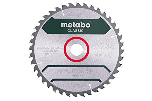 Metabo Sägeblatt "precision cut wood - classic", 235x2,8/2,0x30 Z40 WZ 15° von metabo