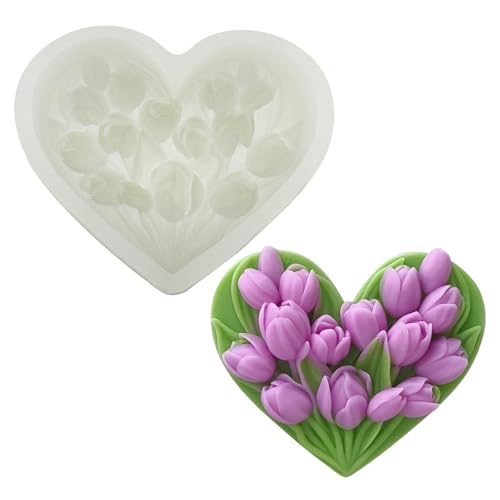3D-Tulpenform, Silikonformen für Kerzen, herzförmige Blumen, Seife, Tulpen, Kerzen, Form für Kerzenherstellung, Aroma, Gips, Stein, Gips, Polymerton, Harz, Gießform, DIY Form 3D-Tulpenform, Silikonformen für Kerzen, herzförmige Blumen, Seife, Tulpen, Kerzen, Form für Kerzenherstellung, Aroma, Gips, Stein, Gips, Polymerton, Harz, Gießform, DIY Form von metulip