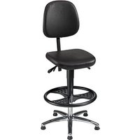 mey chair Arbeitsdrehstuhl WF-H-KL-FR3-ALU schwarz Kunstleder von mey chair