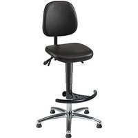 mey chair Arbeitsdrehstuhl WF-H-KL-FS3-ALU schwarz Kunstleder von mey chair