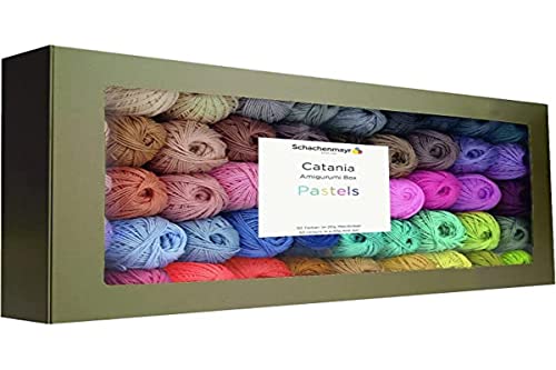 Crochet Set (50 Colours) Catania Amigurumi Box - Pastel Colours von catania