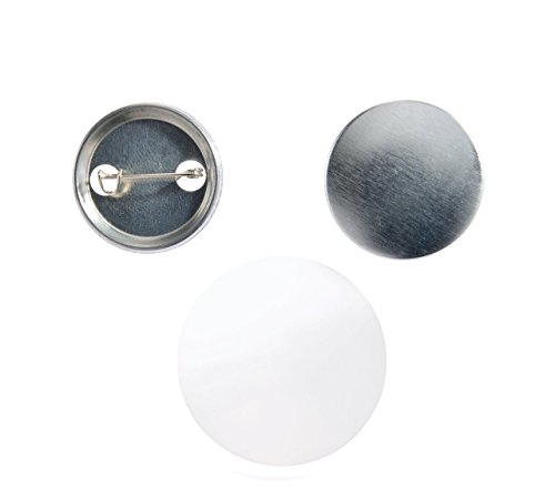 Buttonrohlinge 25mm (100 Stück) für mit Sicherheitsnadel für IBP-Schollenberger Buttonmaschinen von mia mai Buttons