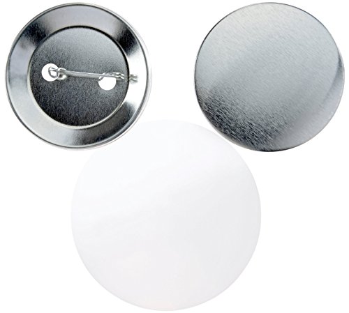 Buttonrohlinge 55mm (100 Stück) für mit Sicherheitsnadel für IBP-Schollenberger Buttonmaschinen von mia mai Buttons