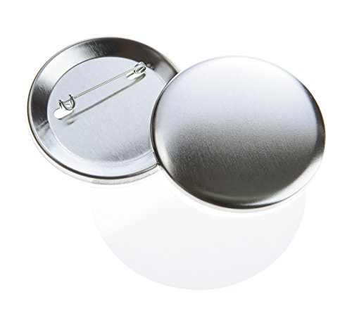 Buttonrohlinge 56mm (100 Stück) mit Sicherheitsnadel für Buttonboss Buttonmaschine von mia mai Buttons