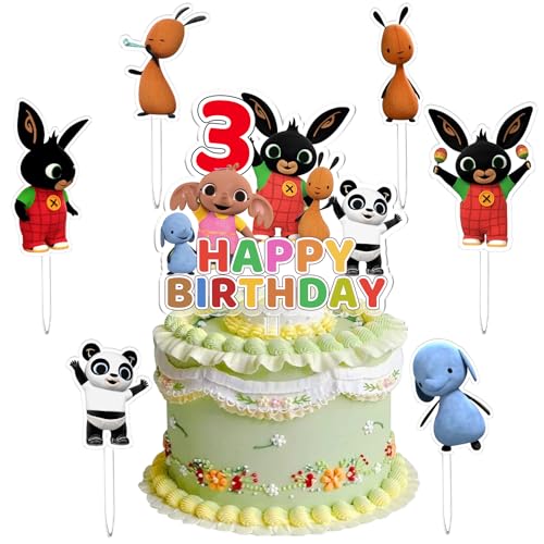 Bunny Cake Topper, 7 Stück Bunny Kuchen Dekoration 3 Jahre, Bunny Cupcake Dekoration, Bunny Dessert Dekoration, Geburtstags Party, Geeignet für Geburtstagsfeiern für Jungen und Mädchen Bunny Cake Topper, 7 Stück Bunny Kuchen Dekoration 3 Jahre, Bunny Cupcake Dekoration, Bunny Dessert Dekoration, Geburtstags Party, Geeignet für Geburtstagsfeiern für Jungen und Mädchen von miakttc
