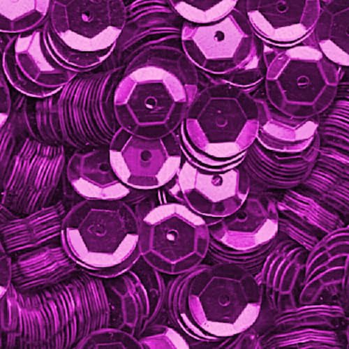 1400 Stück / 15g Pailletten · 6 mm Durchmesser · rund und gewölbt · mit Loch · zum Aufnähen auf Textilien oder Verzieren von Styroporobjekten, Farbe: purple 1400 Stück / 15g Pailletten · 6 mm Durchmesser · rund und gewölbt · mit Loch · zum Aufnähen auf Textilien oder Verzieren von Styroporobjekten, Farbe: purple von miamiXa