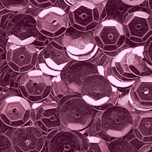 7000 Stück / 75g Pailletten · 6 mm Durchmesser · rund und gewölbt · mit Loch · zum Aufnähen auf Textilien oder Verzieren von Styroporobjekten, Farbe: altrosa von miamiXa