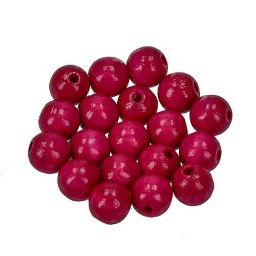 Holzperlen Ø 10 mm · 265 Stück · Bohrung 2,5 mm · pink Holzperlen Ø 10 mm · 265 Stück · Bohrung 2,5 mm · pink von miamiXa