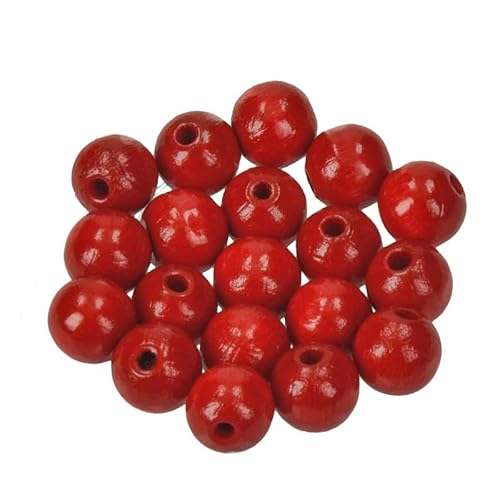 Holzperlen Ø 10 mm · 265 Stück · Bohrung 2,5 mm · rot Holzperlen Ø 10 mm · 265 Stück · Bohrung 2,5 mm · rot von miamiXa
