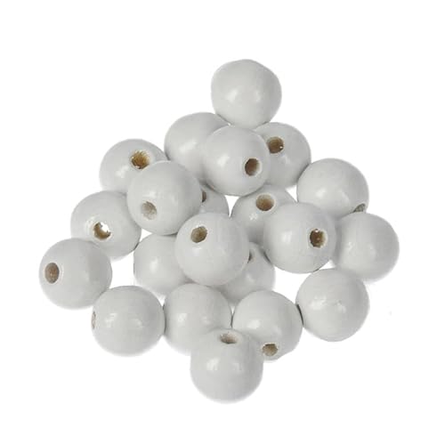 Holzperlen Ø 10 mm · 53 Stück · Bohrung 2,5 mm · farbig sortiert von miamiXa