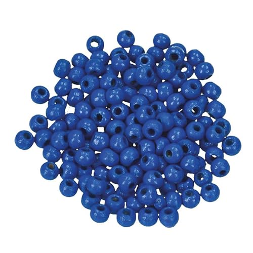 Holzperlen Ø 12 mm · 60 Stück · Bohrung 3,0 mm · mittelblau Holzperlen Ø 12 mm · 60 Stück · Bohrung 3,0 mm · mittelblau von miamiXa
