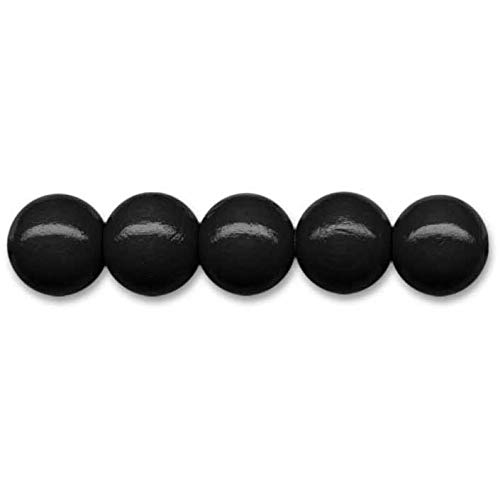 Holzperlen Ø 14 mm · 40 Stück · Loch 2,5 mm · schwarz Holzperlen Ø 14 mm · 40 Stück · Loch 2,5 mm · schwarz von miamiXa