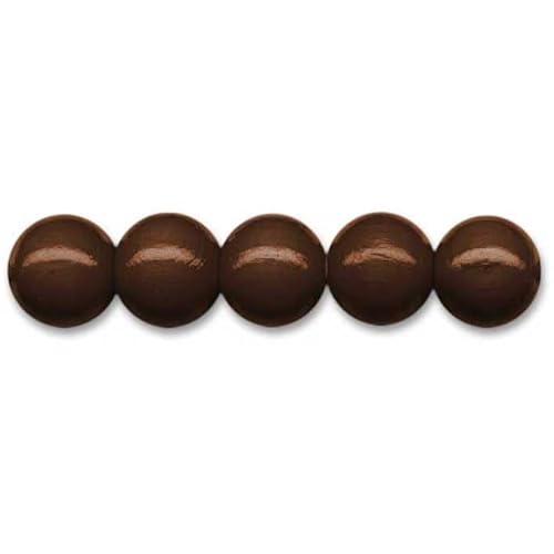 Holzperlen Ø 4 mm · 165 Stück · Loch 1,1 mm · dunkelbraun Holzperlen Ø 4 mm · 165 Stück · Loch 1,1 mm · dunkelbraun von miamiXa