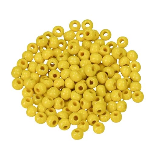 Holzperlen Ø 4 mm · 300 Stück · Bohrung 1,5 mm · gelb Holzperlen Ø 4 mm · 300 Stück · Bohrung 1,5 mm · gelb von miamiXa